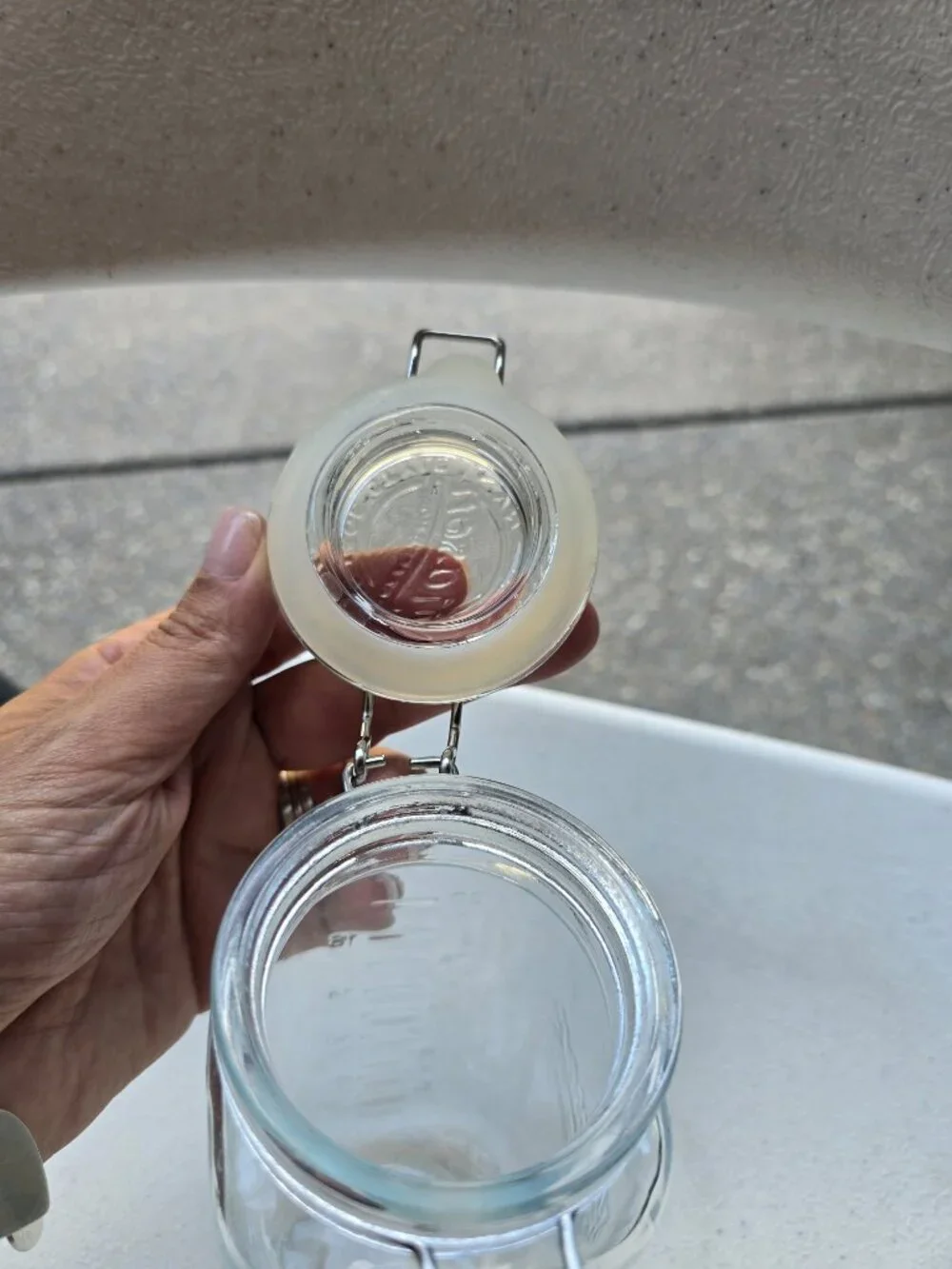 Mason Craft & More 22oz Glass Storage Jar - Round Top Square Base Canister